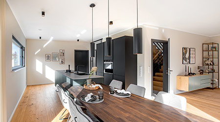 Essbereich Musterhaus Vilaga von Fingerhut Haus