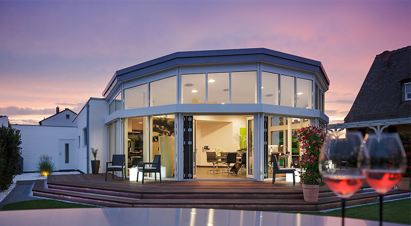 Luxhaus Flachdach 153 Außenansicht