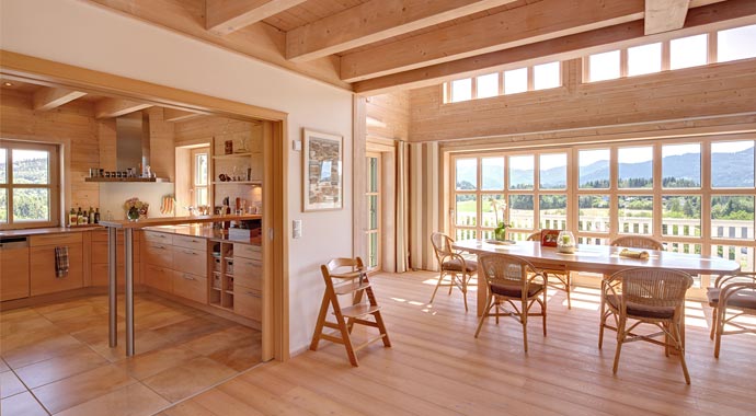 Sonnleitner Haus Attergau Essbereich