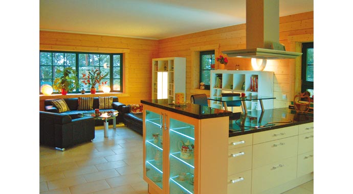 LéonWood Winkelbungalow Canada Küche