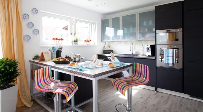 ELK Fertighaus Musterhaus ELK Effizienzhaus 189 Essbereich