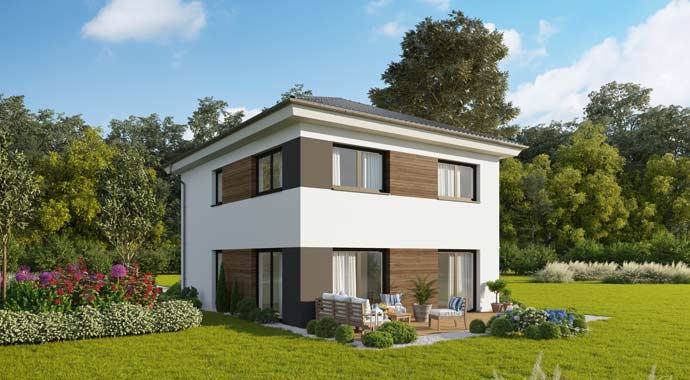 Außenansicht Concept Design 122 edition V3 von Favorit Massivhaus