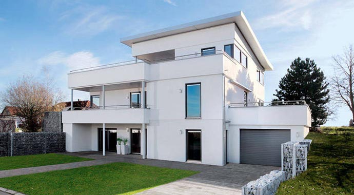 SchwörerHaus Musterhaus Plan E 20-263.1 Außenansicht