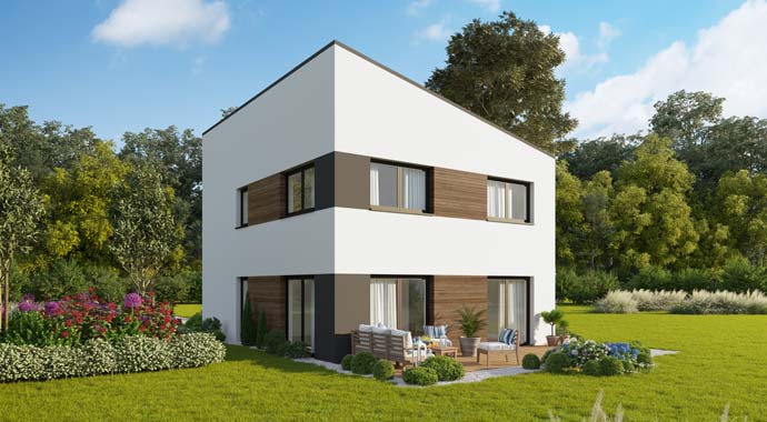 Außenansicht Concept Design 122 edition V4 von Favorit Massivhaus