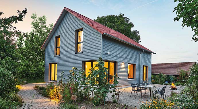 Außenansicht. Foto: Fertighaus Weiss