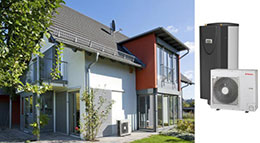 Mit einer Wärmepumpen kühlen.