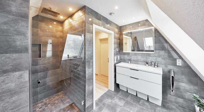 Zehnder ComfoAir 180 in der Badezimmer