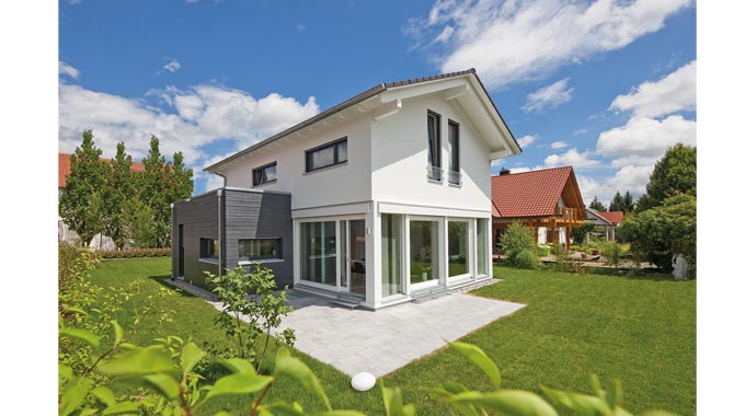 Musterhaus Bad Saulgau von Kampa Außenansicht