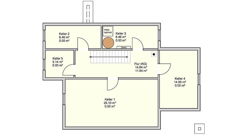Fingerhut Haus Patrino Grundriss Untergeschoss