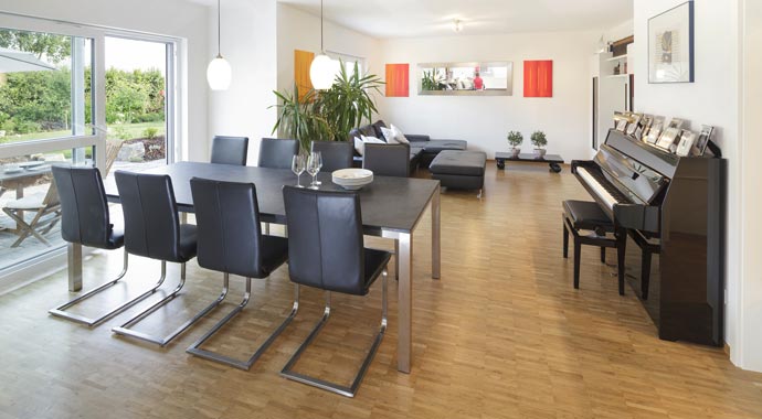 Luxhaus Landhaus 150 Wohnbereich