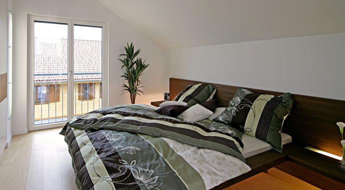 Fertighaus Weiss Musterhaus Erlangen Schlafzimmer
