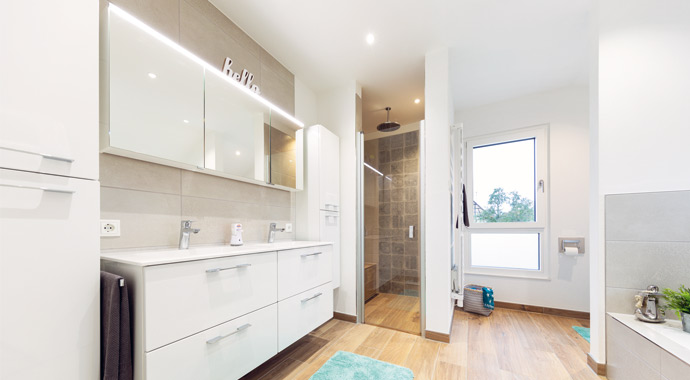 Badezimmer Kundenhaus – Gewinnerhaus von WeberHaus