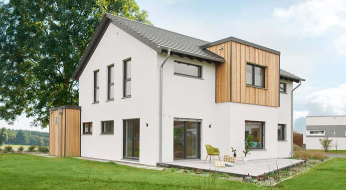 Außenansicht Musterhaus Günzburg von Fingerhut Haus Außenansicht Musterhaus Günzburg von Fingerhut Haus