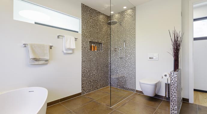 Luxhaus Musterhaus fine Badezimmer