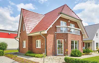 Helma Eigenheimbau Musterhaus in Kamen Außenansicht