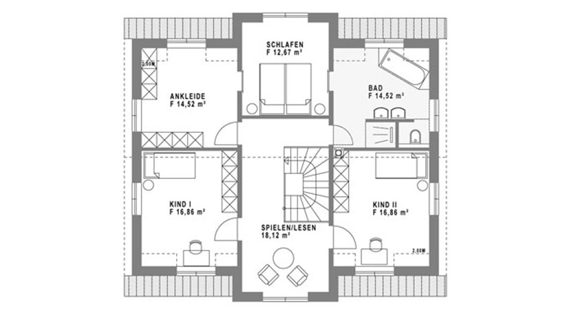 Arge-Haus 715L Grundriss DG