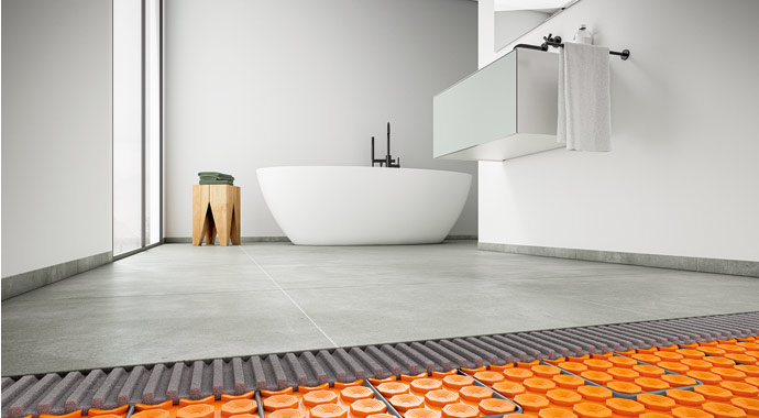 Flächenheizsystem DITRA-HEAT-DUO von Schlüter-Systems