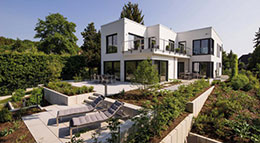 FingerHaus Kundenhaus Bauhaus-Unikat Außenansicht