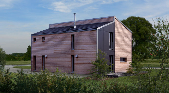 Baufritz-Haus, individuell geplantes Einfamilienhaus