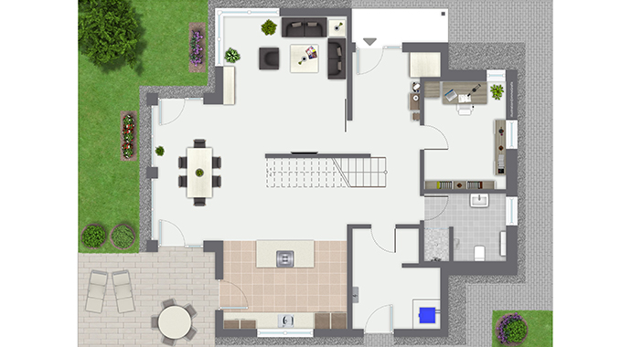 Gussek Haus Musterhaus Alona Grundriss Erdgeschoss