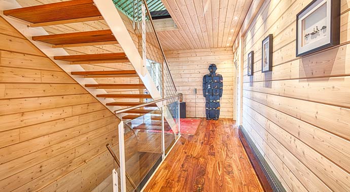 Treppenhaus Blockhaus Neu Finnland von LéonWood