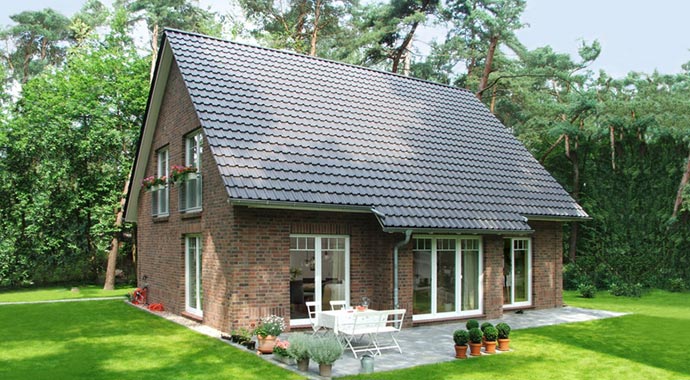 Bauunion 1905 Musterhaus Klassisches Haus K 200 Außenansicht