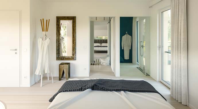 Schlafzimmer Stadtvilla CONCEPT-M 154 Hannover von Bien-Zenker