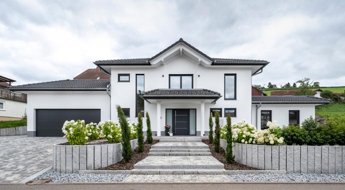 Außenansicht Frei geplantes Einfamilienhaus von Ytong Bausatzhaus