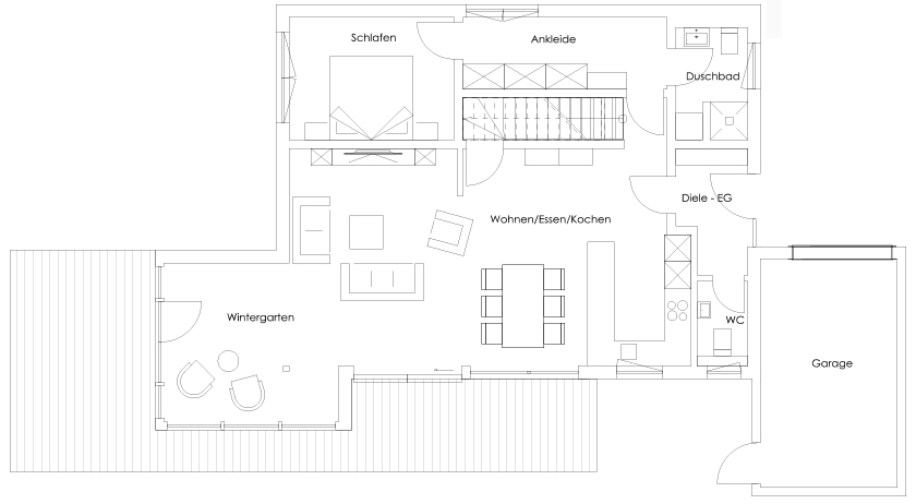 Regnauer Hausbau Haus Leingarten Grundriss Erdgeschoss