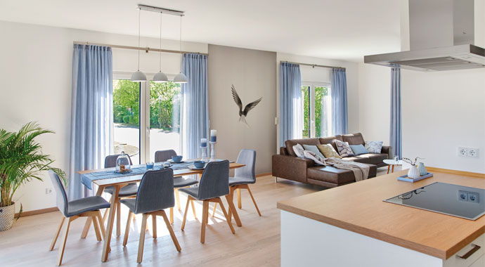 Fingerhut Haus Musterhaus Mannheim Wohnbereich