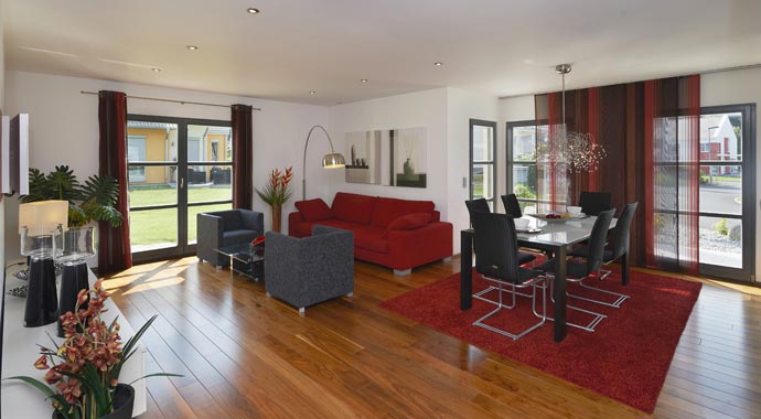 Rensch-Haus Musterhaus Valencia Essbereich