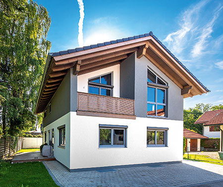 Außenansicht Haus Leistensee von Isartaler Holzhaus