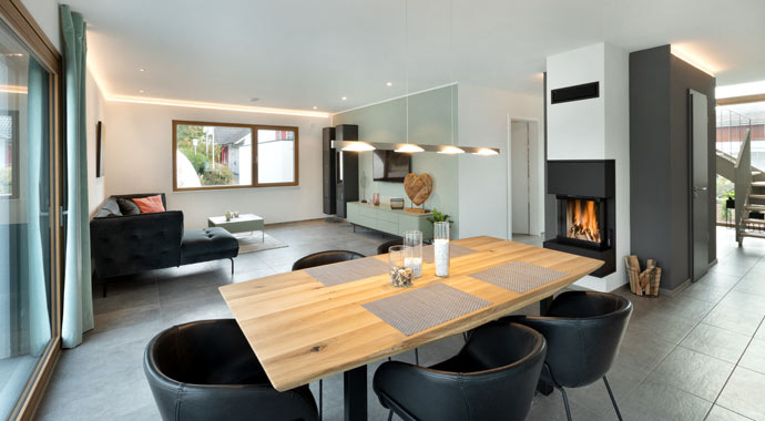 Essbereich Musterhaus Mannheim von Talbau-Haus