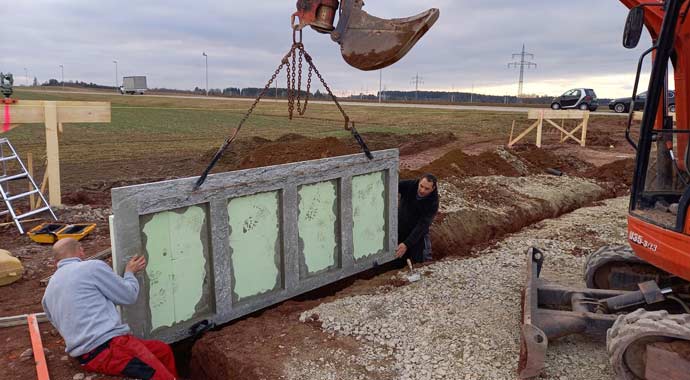 Fertigteil Frostschürze von Glatthaar Keller