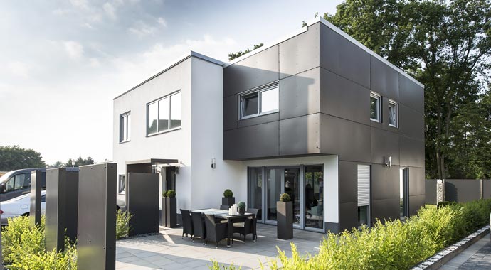 Ytong Bausatzhaus Kundenhaus Laier Außenansicht