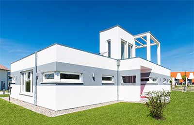 Außenansicht Musterhaus Günzburg von STREIF Haus