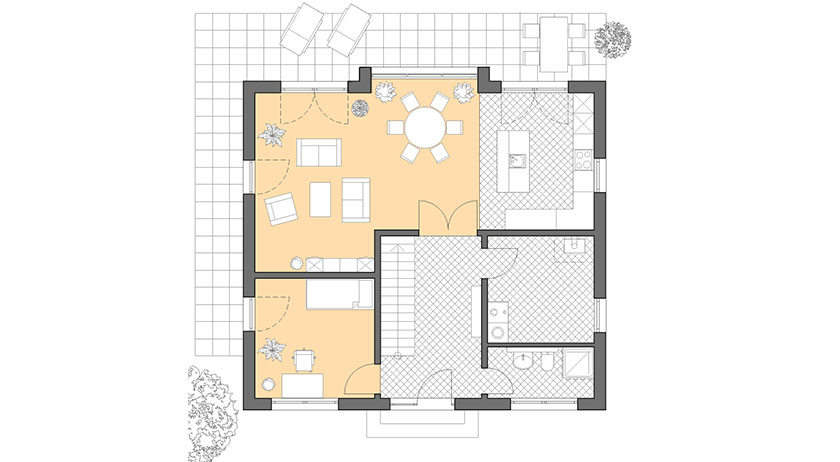 Haus Hamburg Grundriss Erdgeschoss