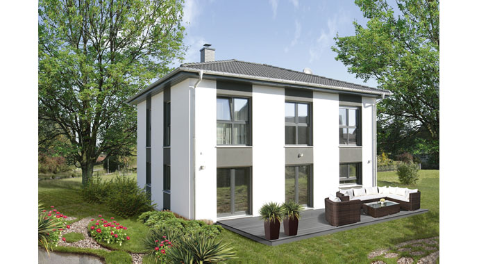 Danwood Musterhaus Park 151W Außenansicht