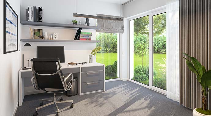 Home-Office | Foto: FAVORIT Massivhaus