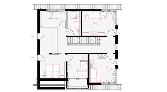 Okal Haus Musterhaus Fellbach Grundriss Obergeschoss