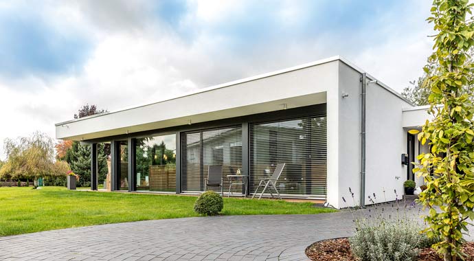 Außenansicht Bungalow FUSION von Meisterstück-HAUS