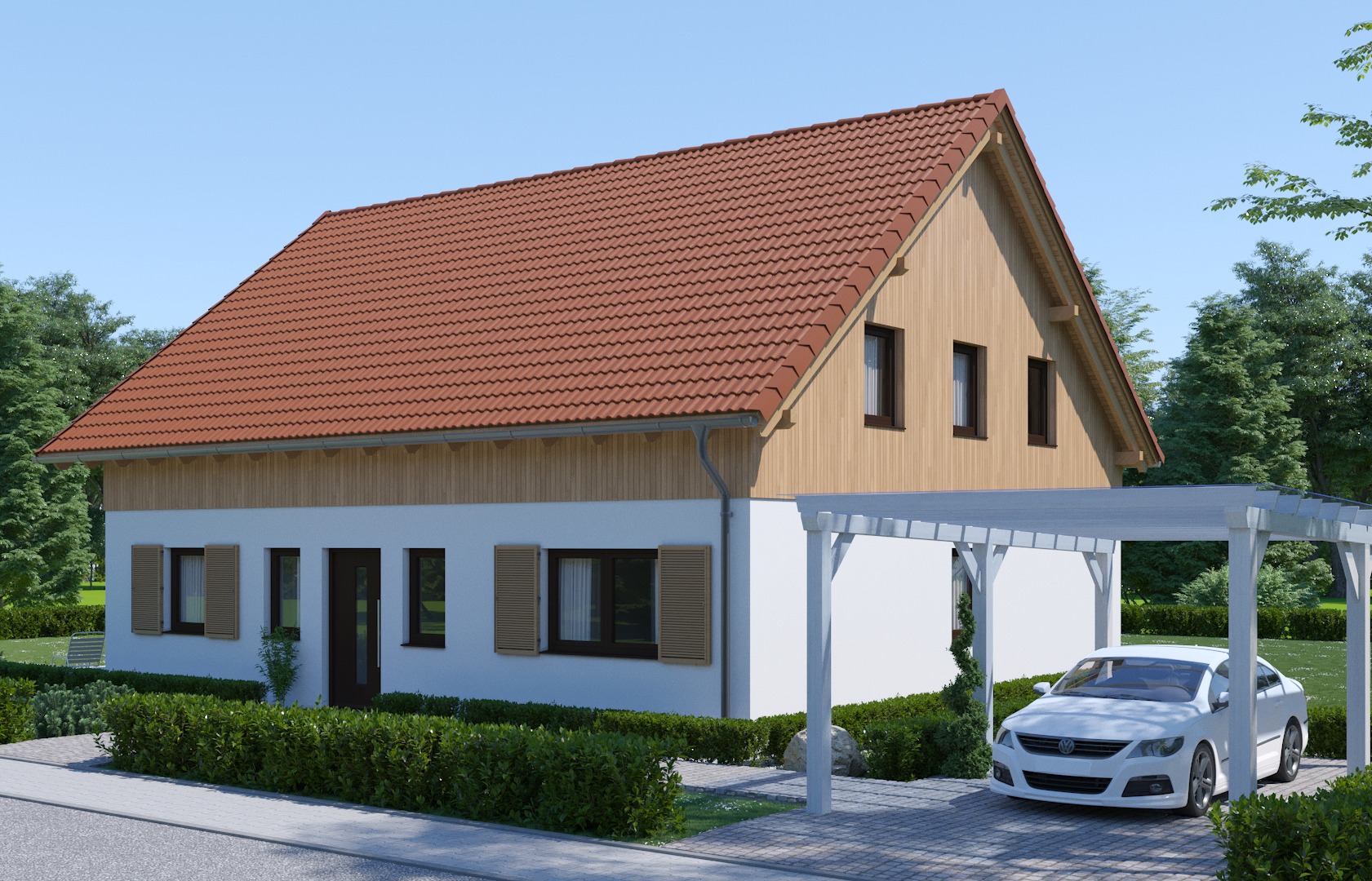 Musterhaus Poing Außenansicht