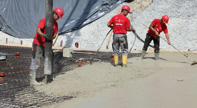 Glatthaar Fertigkeller Bodenplatte