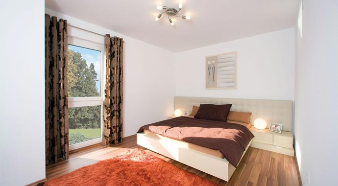 Elk Fertighaus Musterhaus Comfort 131 Schlafzimmer