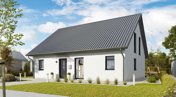 Außenansicht Einfamilienhaus Leipzig von HELMA Eigenheimbau