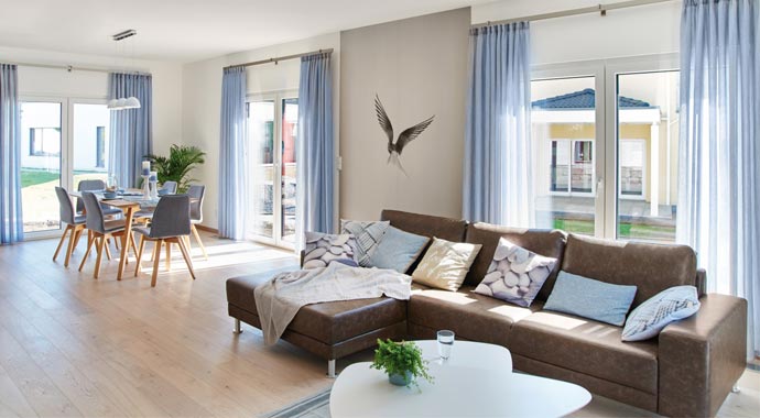 R 111.20 Musterhaus Mannheim von Fingerhut Haus Wohnbereich