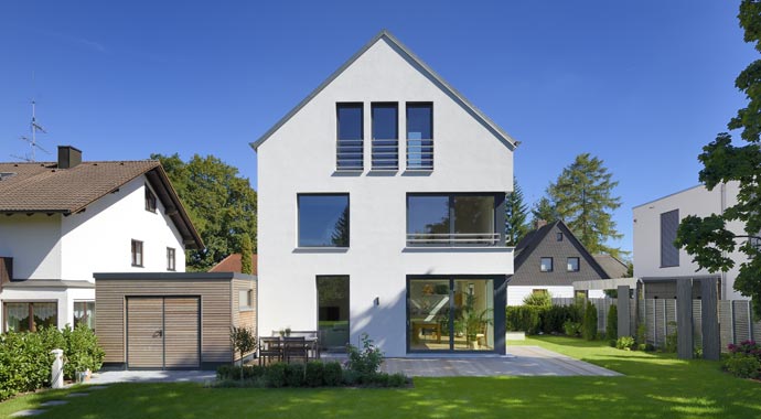 Gruber Naturholzhaus Haus Silbereiche Außenansicht