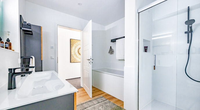 Badezimmer Musterhaus Ravensburg von SchwörerHaus
