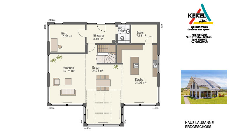Keitel Haus Haus Lausanne Grundriss Erdgeschoss