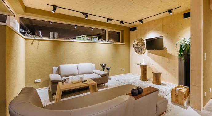 Wohnbereich Passivhaus Eisenstraße von Loxone